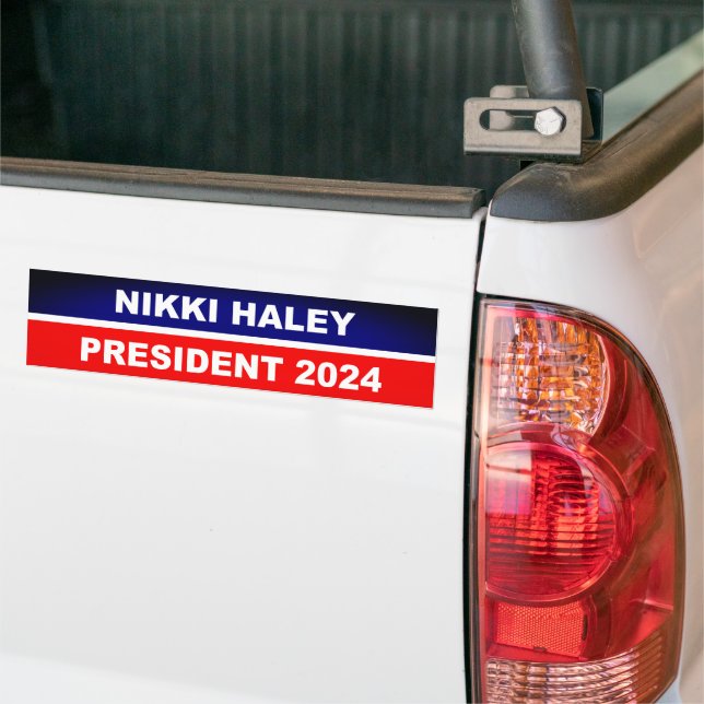 Autocollant De Voiture Nikki Haley 2024 (Sur camion)