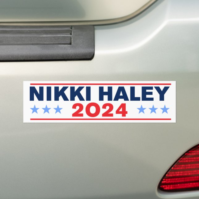 Autocollant De Voiture Nikki Haley 2024 (En voiture)