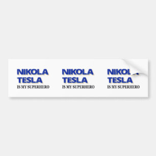 Autocollant De Voiture Nikola Tesla est mon super-héros