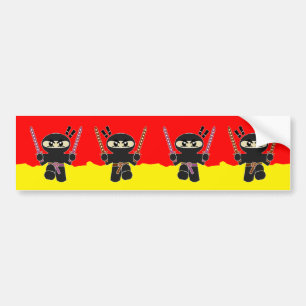 Autocollant De Voiture Ninjas en colère