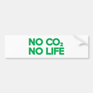 AUTOCOLLANT DE VOITURE NO CO2 PAS DE VIE