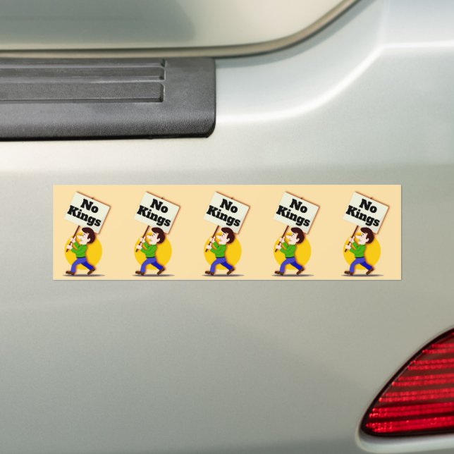 Autocollant De Voiture No Kings Bumpersticker (En voiture)