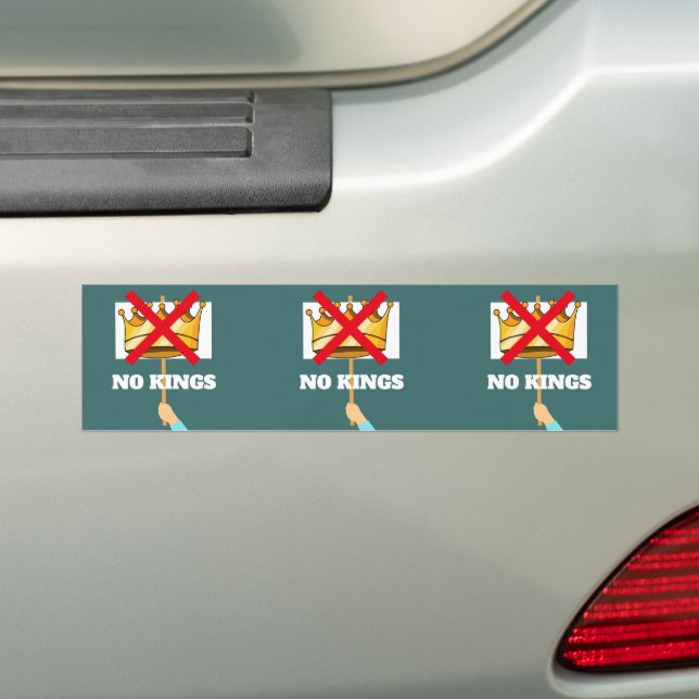 Autocollant De Voiture No Kings Bumpersticker (En voiture)