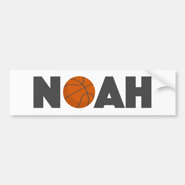 Autocollant De Voiture Noah Basketball (Devant)