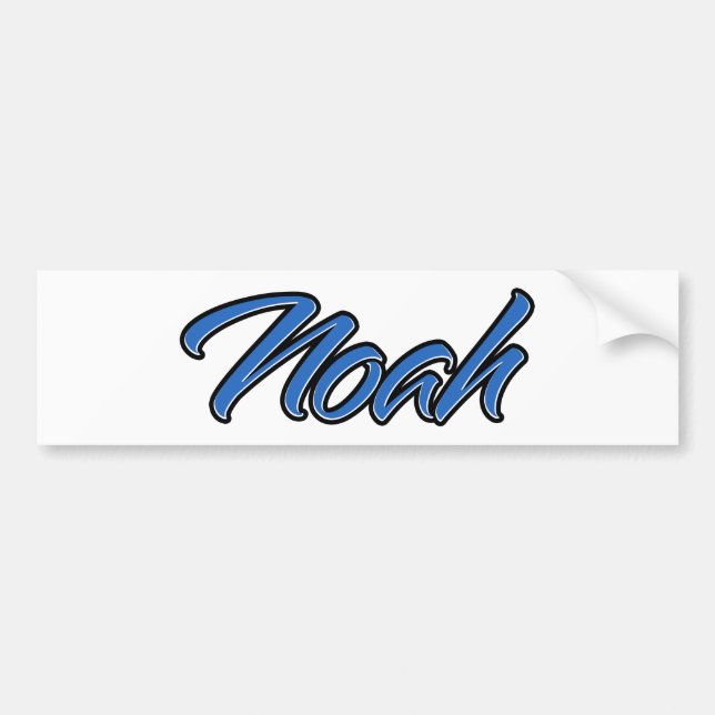 Autocollant De Voiture Noah Nom bleu Aufkleber Sticker Autoaufkleber (Devant)