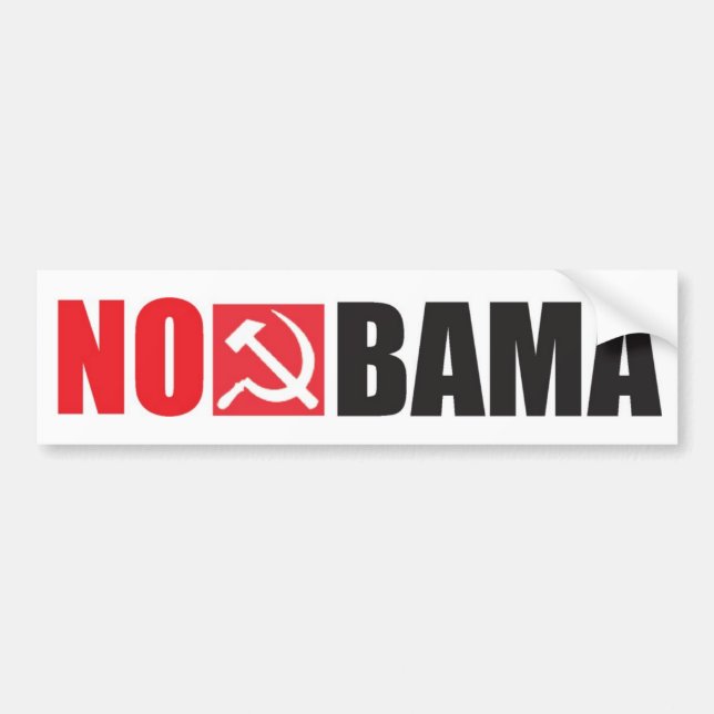Autocollant De Voiture NoBama (Devant)