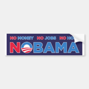 AUTOCOLLANT DE VOITURE NOBAMA