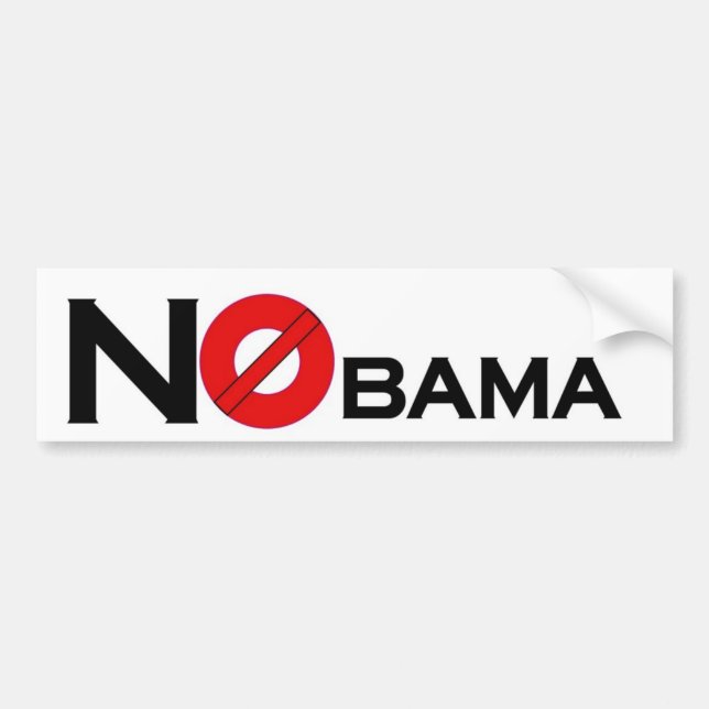 Autocollant De Voiture NObama (Devant)