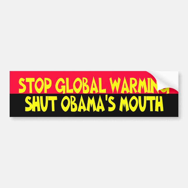 AUTOCOLLANT DE VOITURE NOBAMA 0008 (Devant)