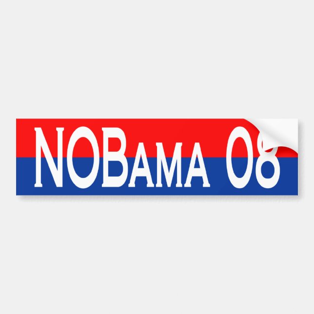 Autocollant De Voiture NoBama 08 (Devant)