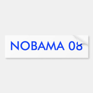 AUTOCOLLANT DE VOITURE NOBAMA 08