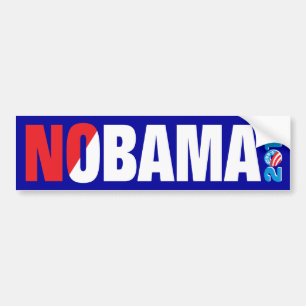 AUTOCOLLANT DE VOITURE NOBAMA 2012