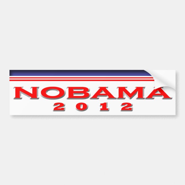 Autocollant De Voiture Nobama 2012 (Devant)