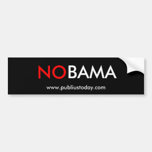 Autocollant De Voiture NOBAMA - (AUCUN Obama)