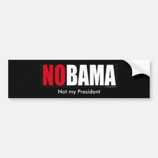 Autocollant De Voiture nobamabumper, non mon président, non mon président