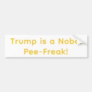 Autocollant De Voiture Nobel Pee-Freak Trump Hankamer Artjunkhaus Yum bum