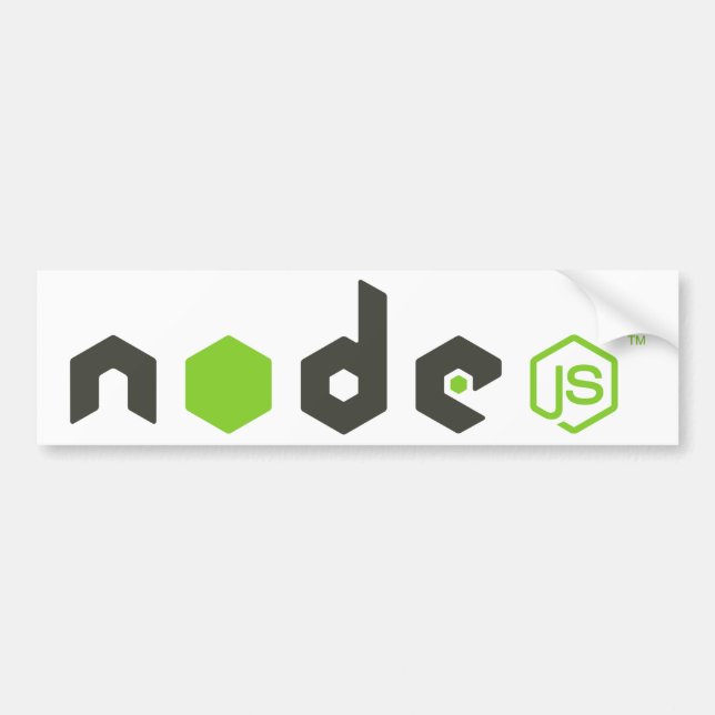 Autocollant De Voiture NodeJS ! (Devant)