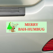 Autocollant De Voiture Noël drôle de joyeux renne fumiste de Bah (On Car)