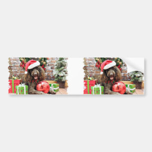 Autocollant De Voiture Noël - LabraDoodle - Harley