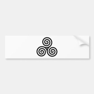 Autocollant De Voiture Noeud II de Triquetra de Celtic
