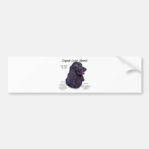 Autocollant De Voiture Noir anglais Cocker Histoire espagnole