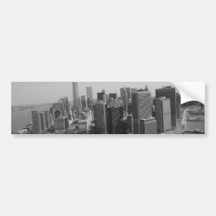 Autocollant De Voiture Noir blanc New York City Skyline