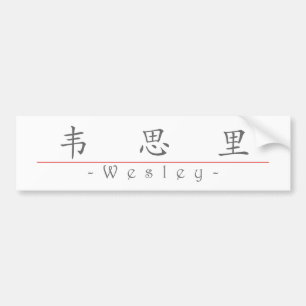 Autocollant De Voiture Nom chinois pour Wesley 22155_1.pdf