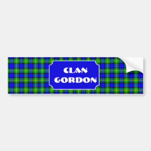Autocollant De Voiture Nom de tartan de Gordon de clan