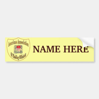 Autocollant De Voiture Nom du logo des membres AAWO