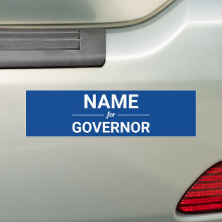 Autocollant De Voiture Nom personnalisé pour l'élection du gouverneur ble