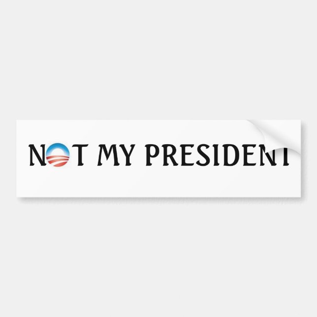Autocollant De Voiture non mon président (Devant)