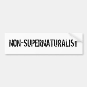 AUTOCOLLANT DE VOITURE NON-SUPERNATURALIST