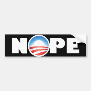Autocollant De Voiture Nope anti-obama