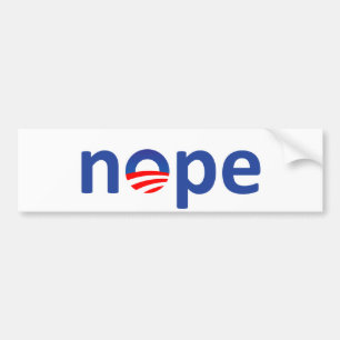 Autocollant De Voiture Nope Obama