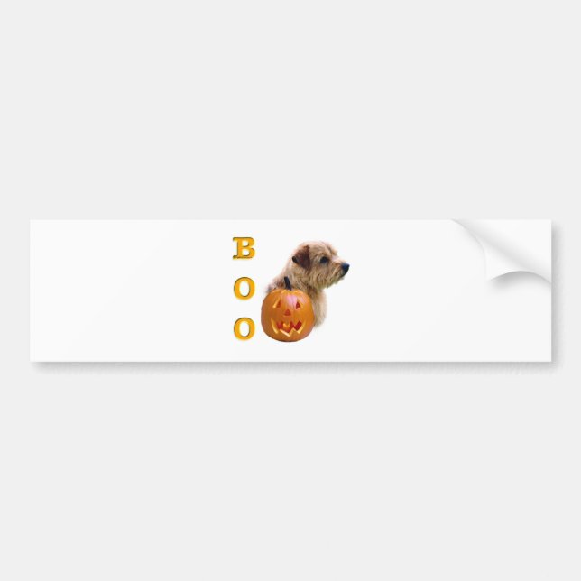 Autocollant De Voiture Norfolk Terrier Boo (Devant)