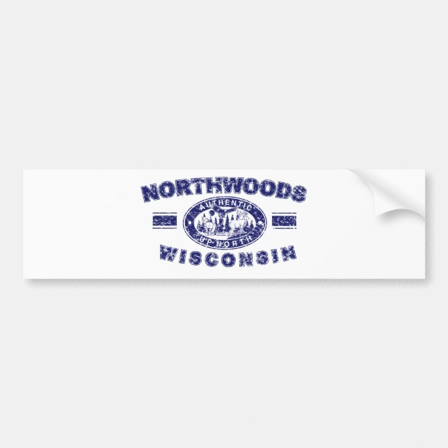 Autocollant De Voiture Northwoods-Affligé [Conv (Devant)