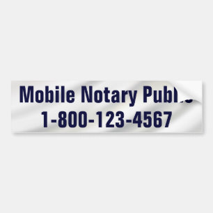 Autocollant De Voiture Notaire mobile avec le numéro de téléphone