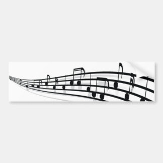 Autocollant De Voiture Notes de musique