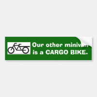 Notre autre monospace est un VÉLO de CARGAISON