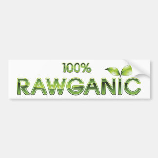 Autocollant De Voiture Nourriture 100% crue de Rawganic