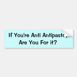 Autocollant De Voiture Nourriture pour l'Antipasto de Thought_Anti