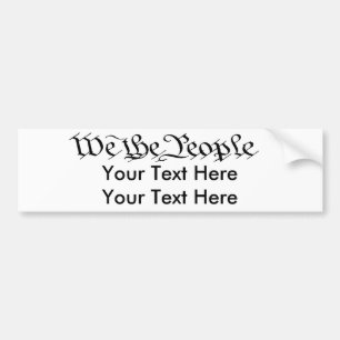 Autocollant De Voiture Nous l'autocollant personnalisable de bumpber de