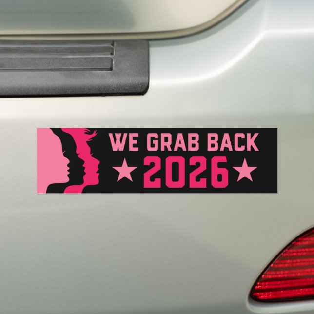 Autocollant De Voiture Nous nous attaquons à mi-mandat 2026 contre Trump (En voiture)