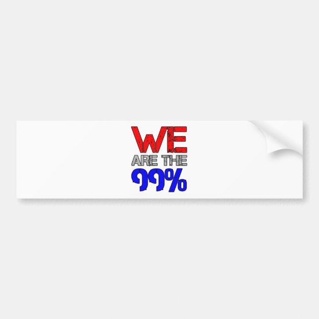 Autocollant De Voiture Nous sommes les 99% (Devant)