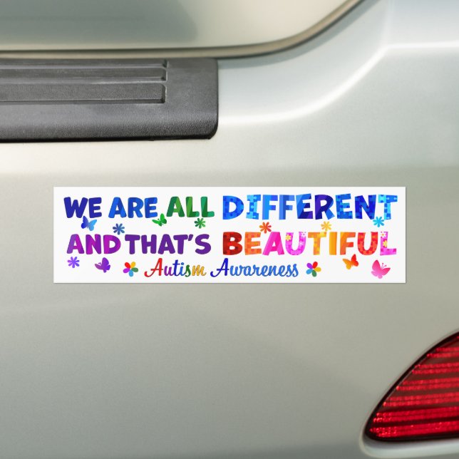 Autocollant De Voiture Nous sommes tous différents (En voiture)