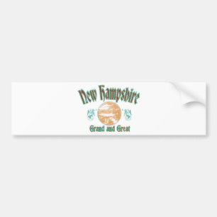 Autocollant De Voiture Nouveau Hampshire