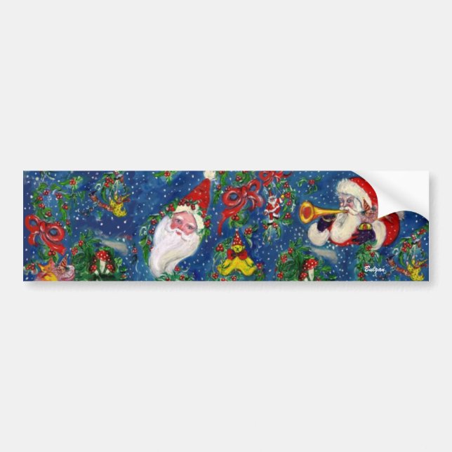 AUTOCOLLANT DE VOITURE NUIT DE NOËL (Devant)