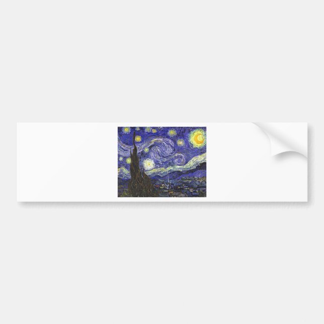 Autocollant De Voiture Nuit Van Gogh Starry (Devant)