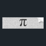 Autocollant De Voiture Numéro noir d'origine pi jour symbole mathématique<br><div class="desc">Numéro noir d'origine pi jour symbole mathématique</div>