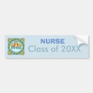 Autocollant De Voiture Nurse Rainbow Motto custom year bumper sticker